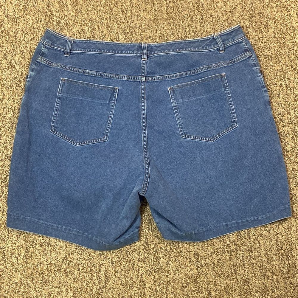 10/$50 SO BLUE SIGRID OLDEN WOMAN JEANS SHORTS SIZE 20W - Picture 10 of 14